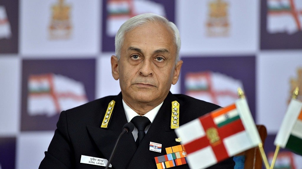 Navy chief Admiral Sunil Lanba.