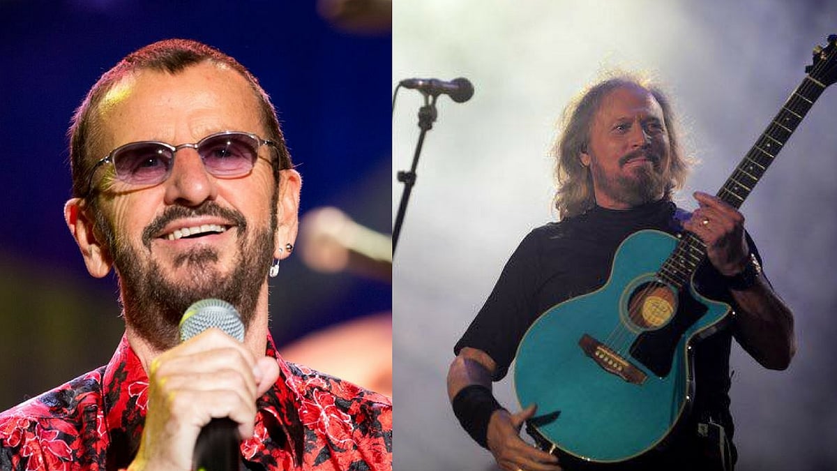 Ringo Starr and Barry Gibb.