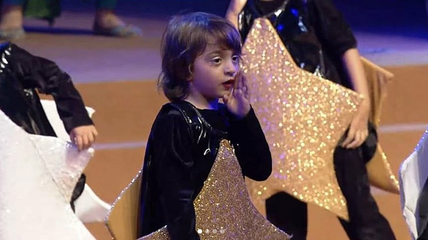 AbRam performs on the annual day function of his school. 