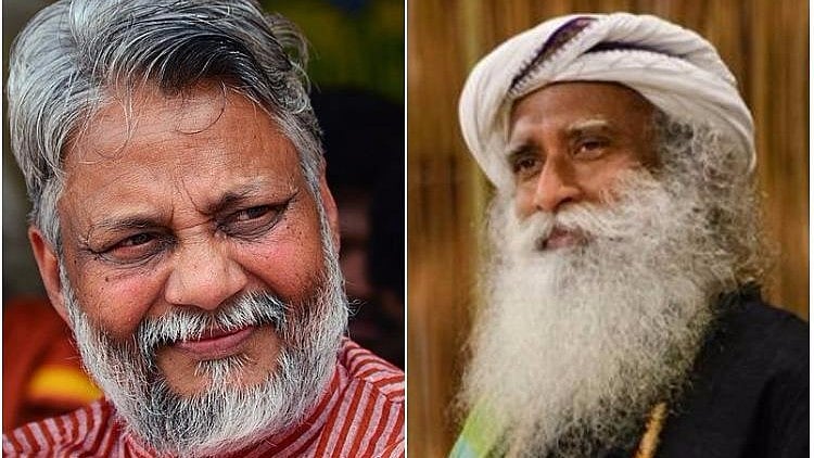 File photos of activist Rajendra Singh, and Sadhguru Jaggi Vasudev. 