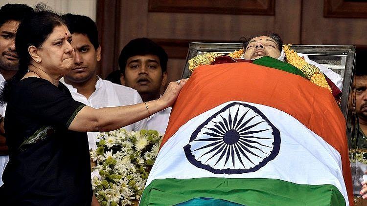 Image from Jayalalithaa’s funeral. 
