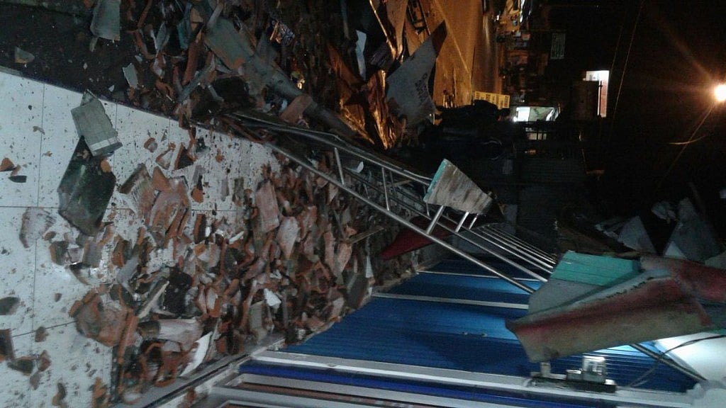 Two people have been killed, seven injured and more than 100 buildings damaged, including a hospital in Central Java.
