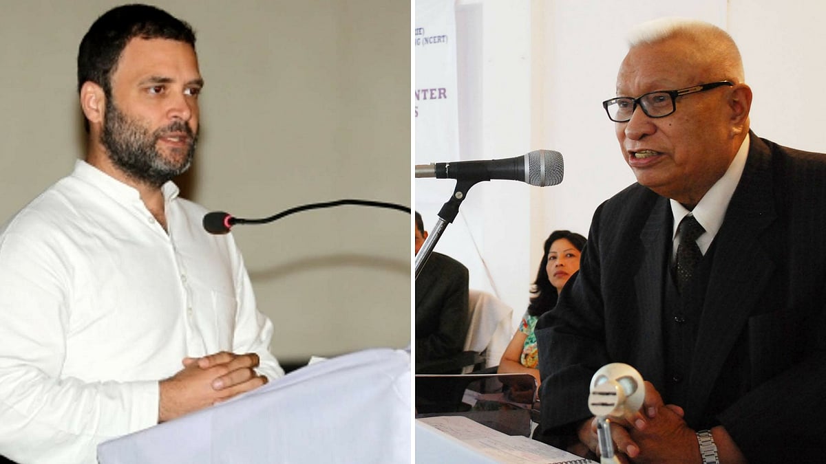 Congress president Rahul Gandhi on Saturday removed former Chief Minister DD Lapang as state unit president.