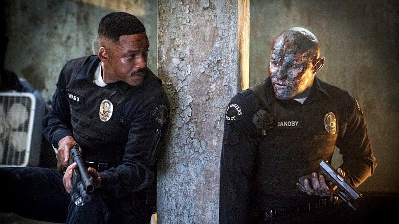 Will Smith and Joel Edgerton in Netflix’s <i>Bright</i>.&nbsp;