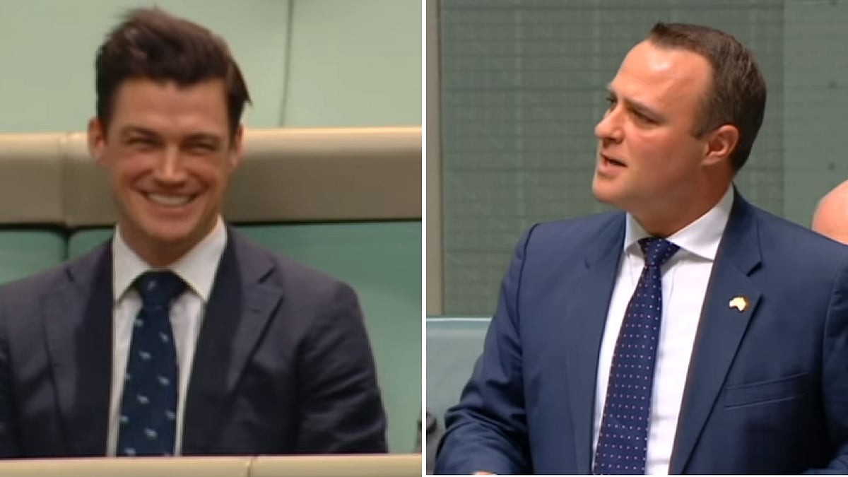 Australian MP Tim Wilson (right) and his partner Ryan Bolgner.