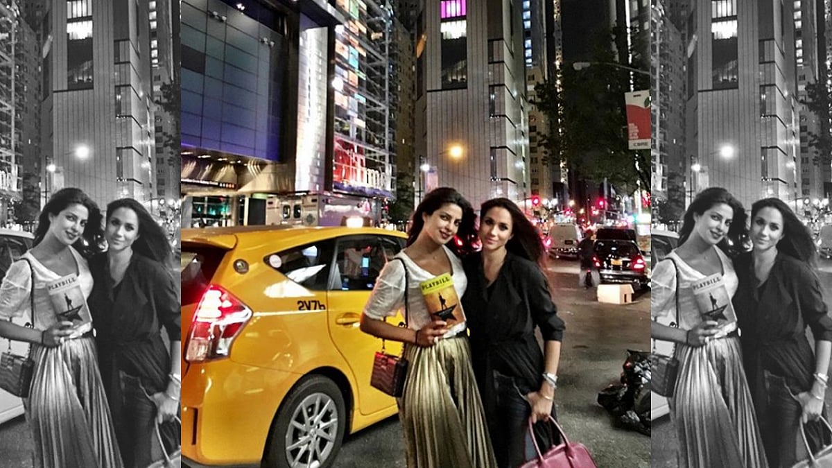 Priyanka Chopra with Meghan Markle.