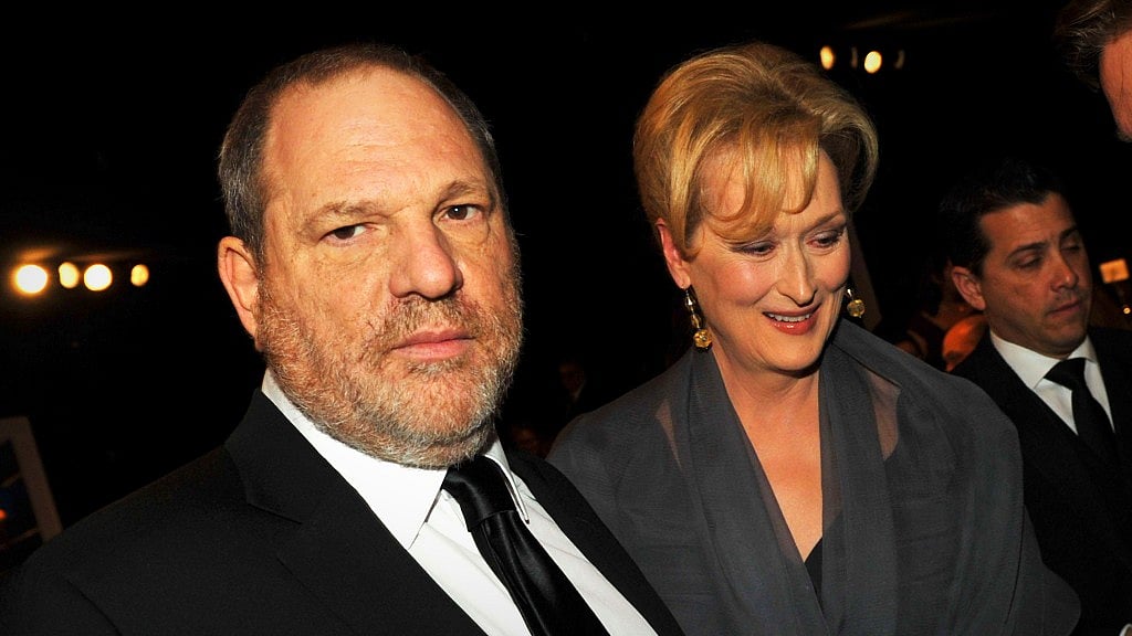 Harvey Weinstein with actor Meryl Streep.&nbsp;