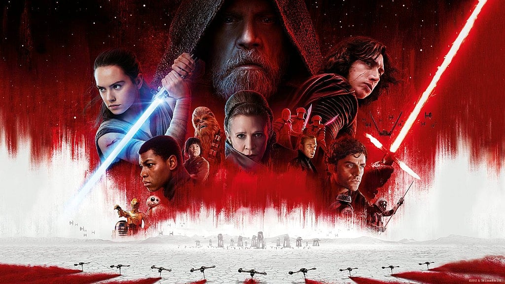 A poster of <i>Star Wars: The Last Jedi</i>.