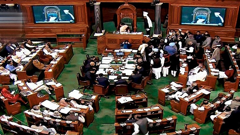 A view of the Lok Sabha during the on going winter session in New Delhi 