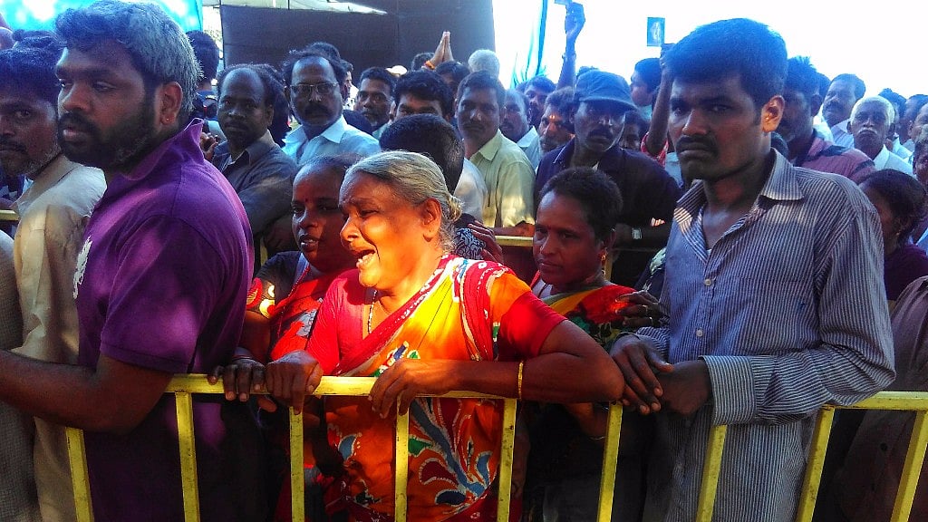 Wails, tears, cries and screams of ‘What will happen to Tamil Nadu now?’ filled the air, as  news of Jayalalithaa’s demise spread.