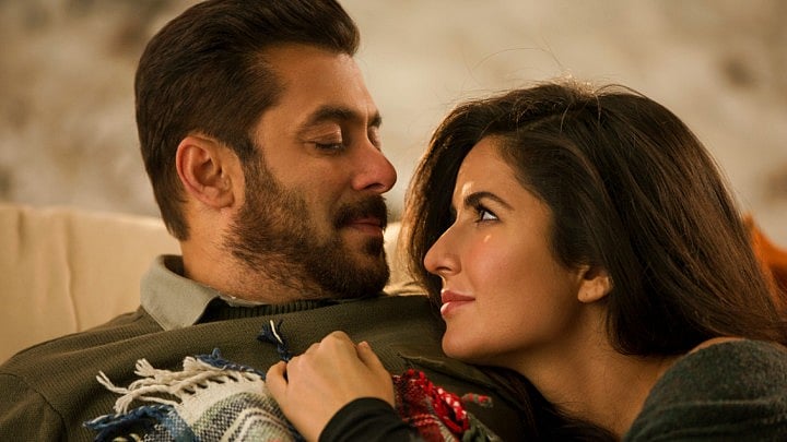 Salman Khan and Katrina Kaif in a still from <i>Tiger Zinda Hai</i>.