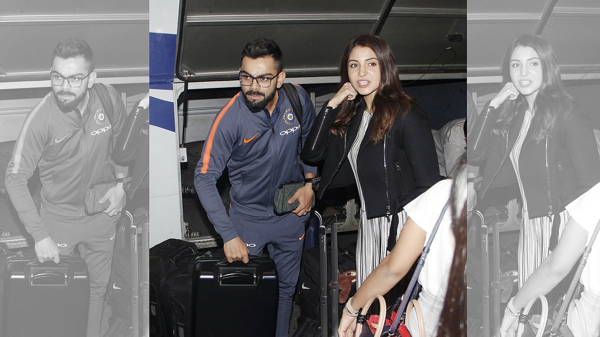 Anushka Sharma accompanies Virat Kohli for the South Africa tour.
