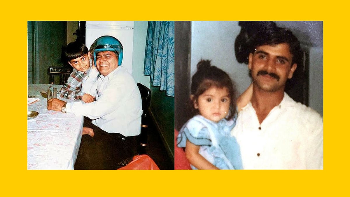 Virat Kohli and Anushka Sharma with their dads.