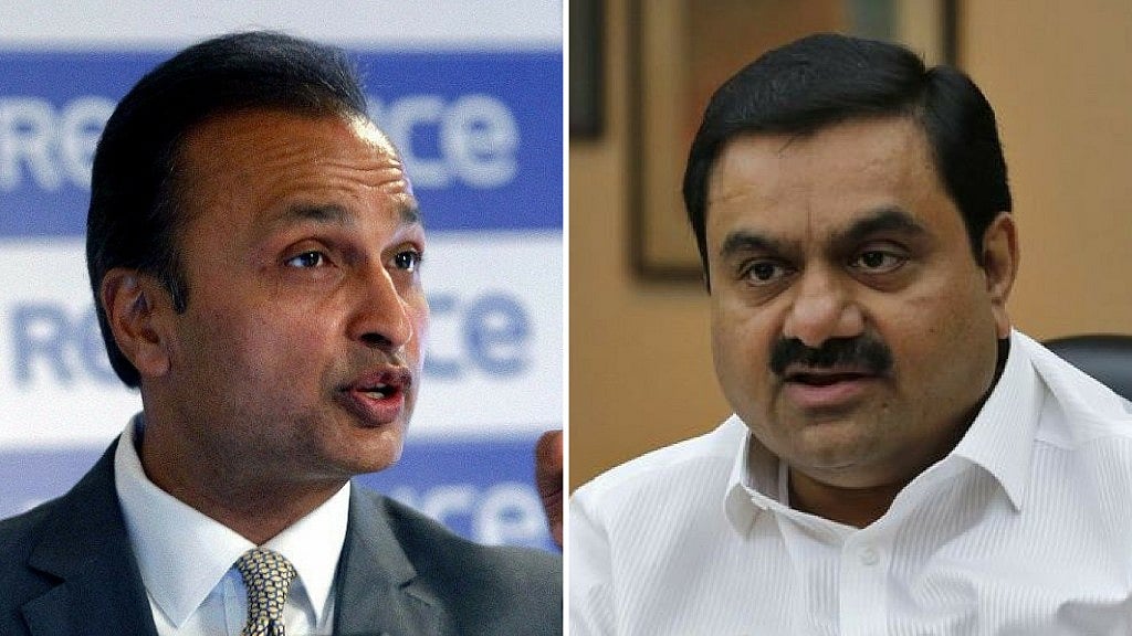 <p>Anil Ambani and Gautam Adani. </p>