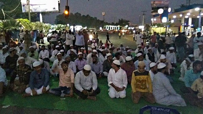 The city witnessed a spate of protests, with hundreds of Muslim people and civil society groups taking out a rally and holding mass prayers on the road.
