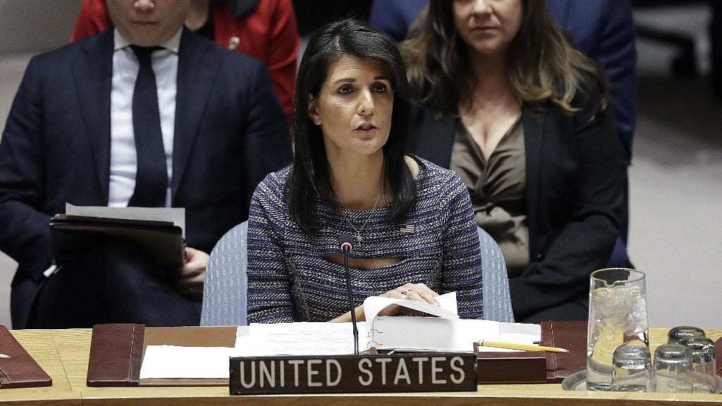 US Ambassador to the United Nations Nikki Haley.