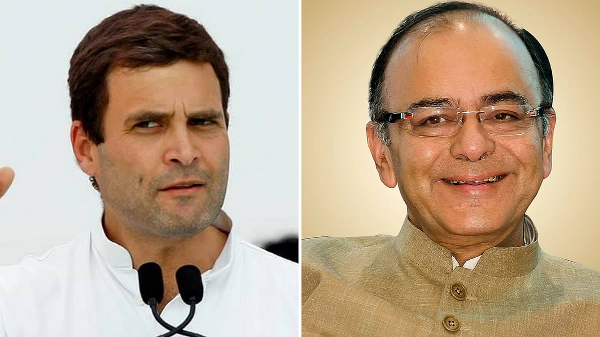File photos of Rahul Gandhi and Arun Jaitley.