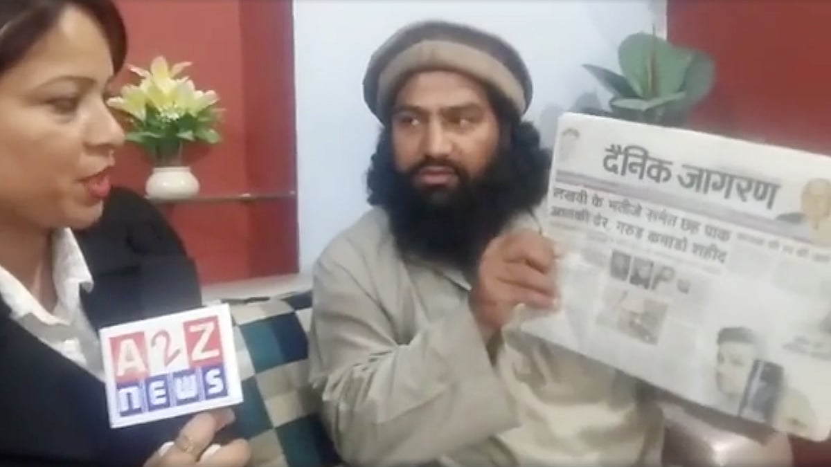 The “terrorist” who has been identified in the picture above as Abu Jargam is actually a resident of Jammu. His name is Abdul Majid and he runs a meat business.