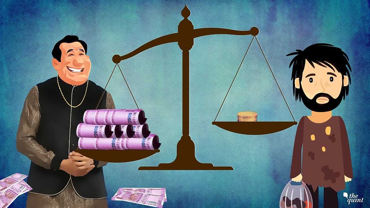 Economic inequality is on the rise in India. 