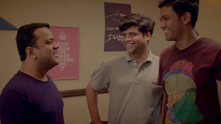 A still from the AIB sketch <i>My Friend Revisor.</i>