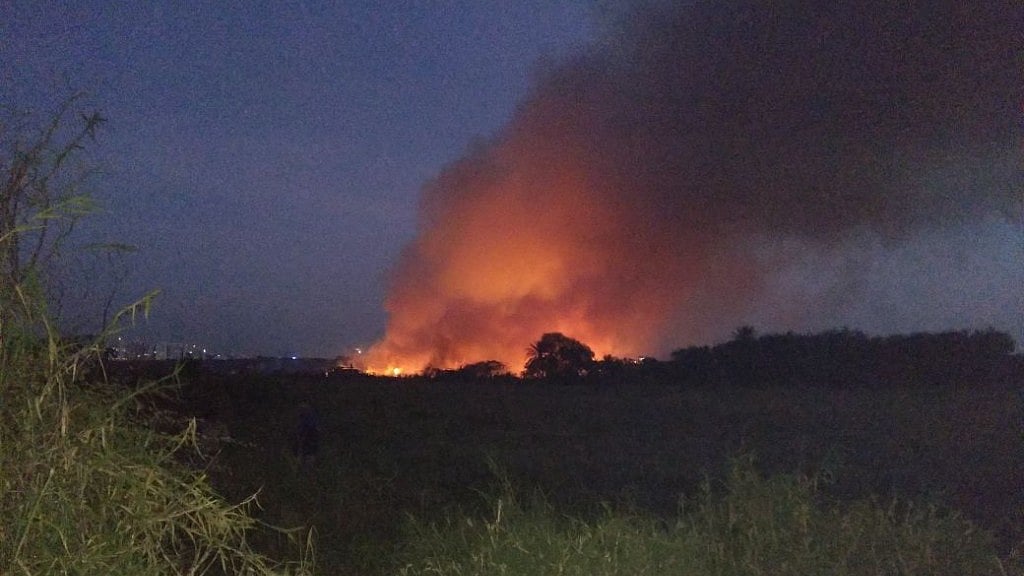 This is the fourth time that the Bellandur lake has caught fire since 2015.