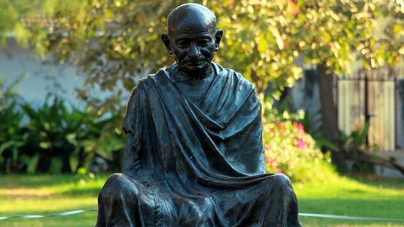 A statue of Mahatma Gandhi