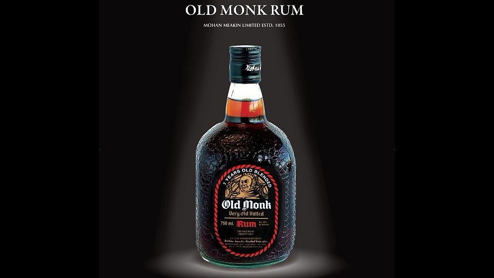 A bottle of Old Monk. 