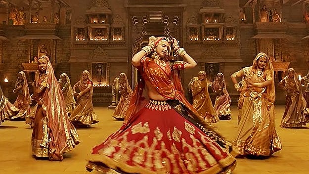 Deepika Padukone in a still from the song, <i>Ghoomar</i> from <i>Padmavat.&nbsp;</i>