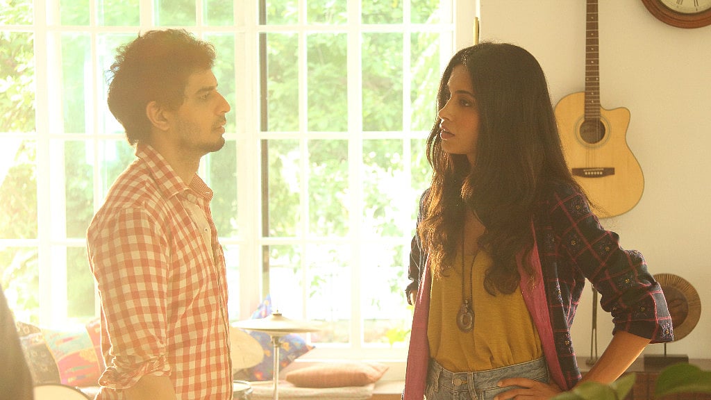 Sarah Jane Dias and Tahir Raj Bhasin in <i>Time Out</i>.