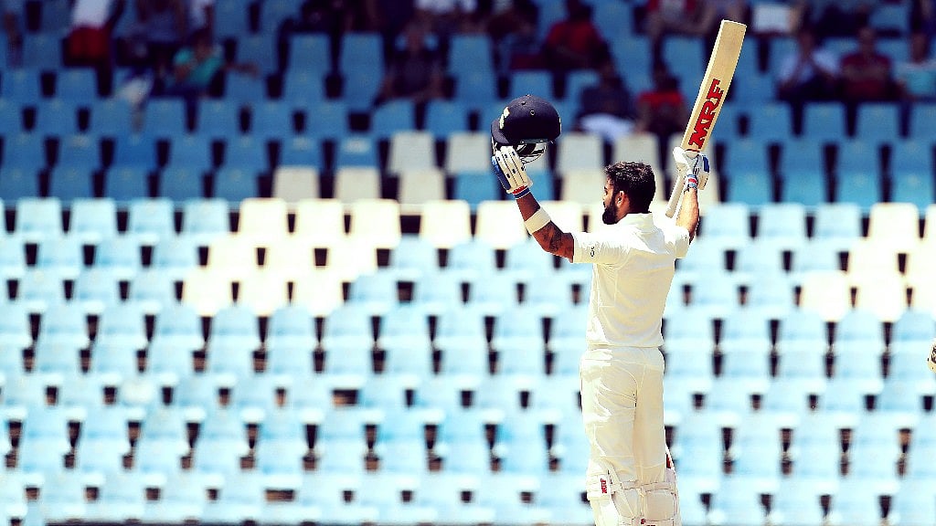 Virat Kohli scored his second century in South Africa on Monday in Centurion.