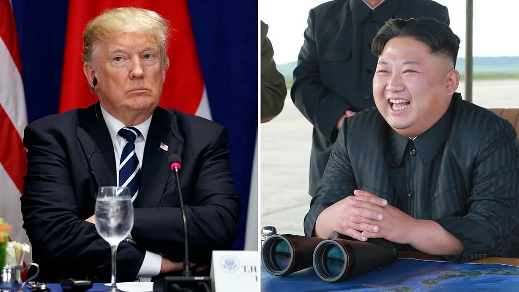 Donald Trump and Kim Jong-Un.