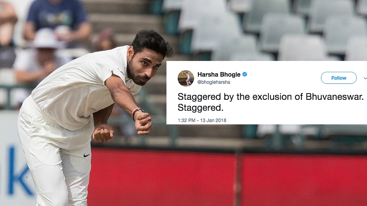 Bhuvneshwar Kumar was replaced by Ishant Sharma in the Centurion Test.