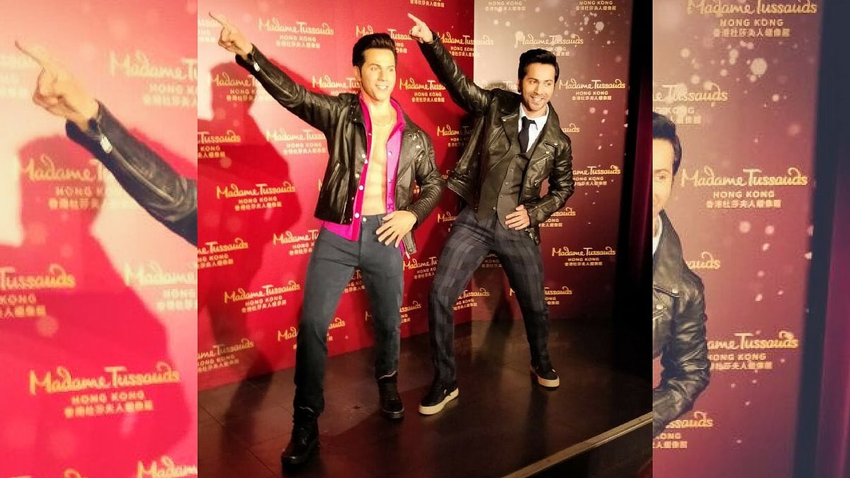 Varun Dhawan at Madame Tussauds.&nbsp;