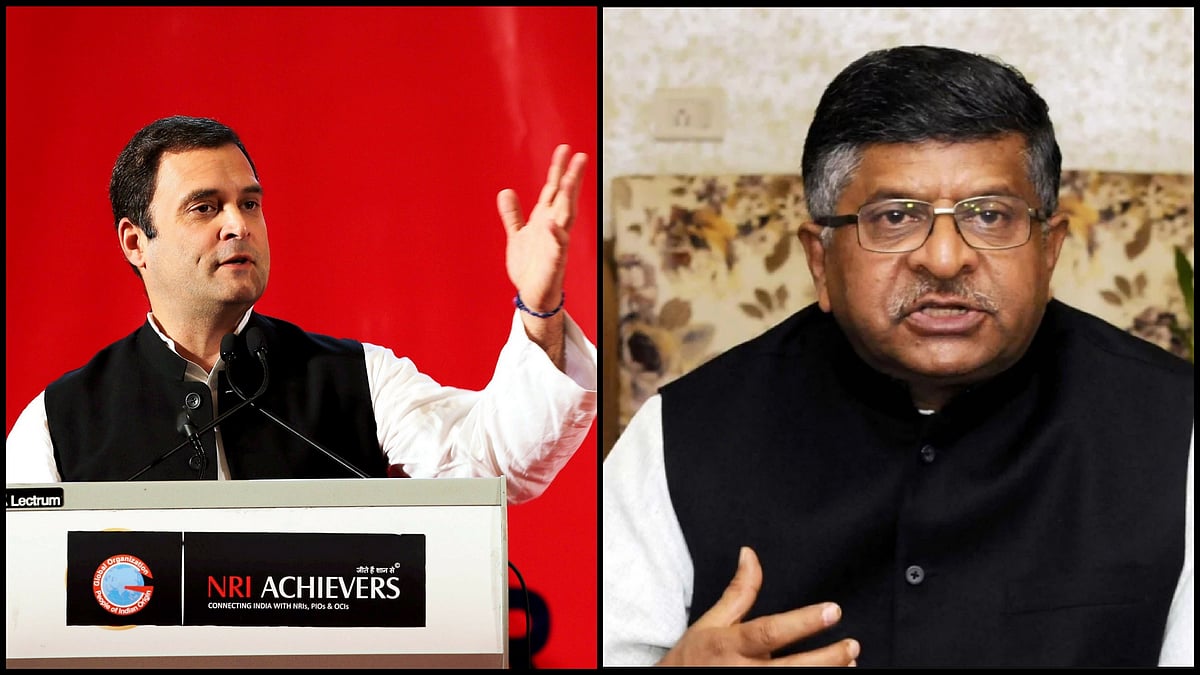 Rahul Gandhi’s speech in Bahrain was criticised by the BJP.