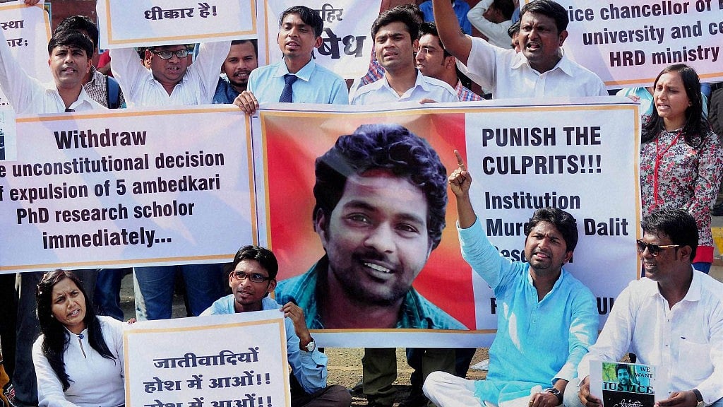 The Dalit PhD scholartook his own life on 17 January 2016.&nbsp;