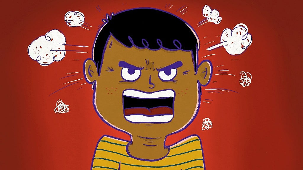 Illustration from <i>Don’t Pull My Cheeks!</i>