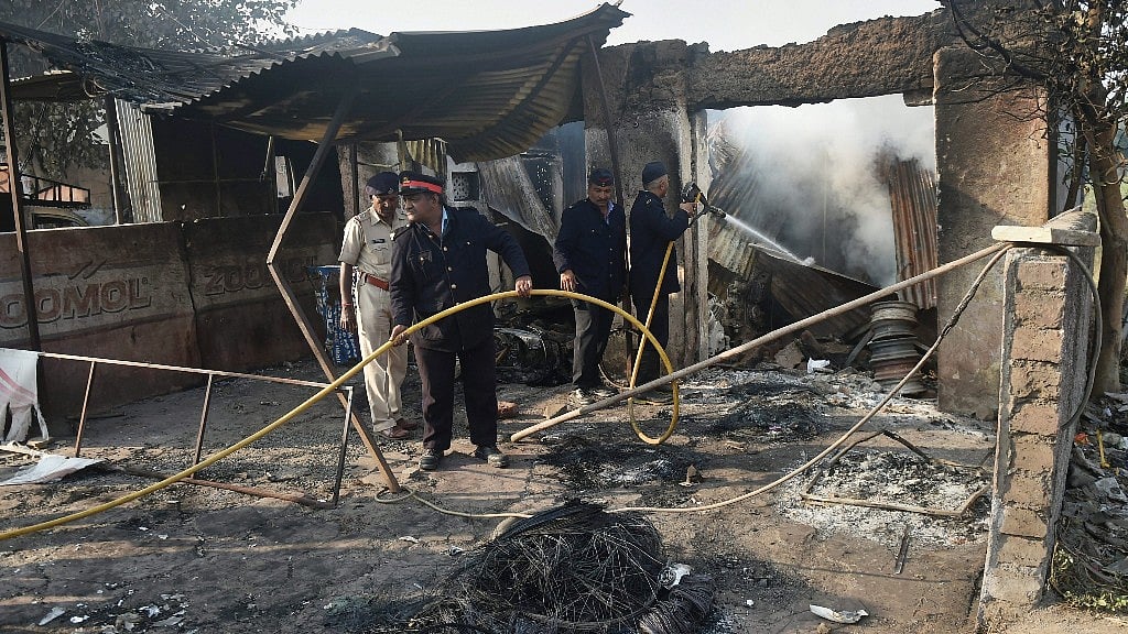 The destruction caused by the clashes at Bhima-Koregaon, Maharashtra.