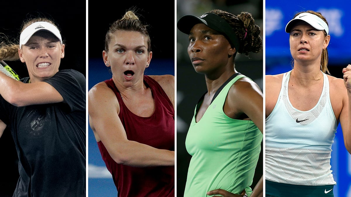 Carolina Wozniacki, Simona Halep, Venus Williams and Maria Sharapova are the front-runners at the 2018 Australian Open.