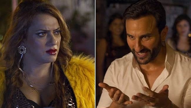 Nyari Singh plays transperson Sheela in <i>Kaalakaandi; </i>Saif Ali Khan plays the protagonist in one of the tracks in the same film. 