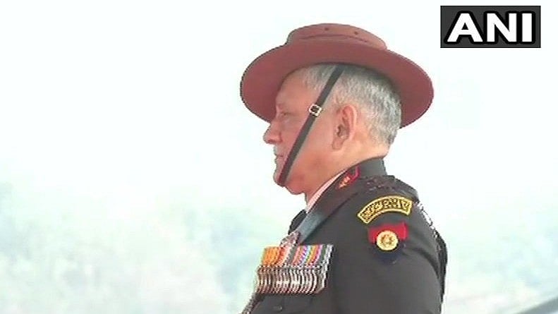 Bipin Rawat at the Army Day Parade.