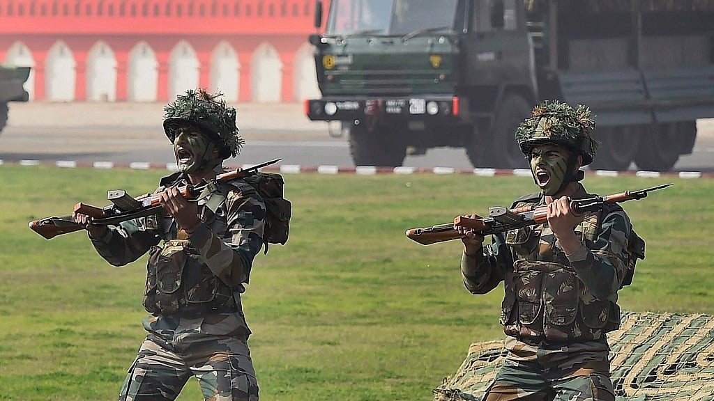 <div class="paragraphs"><p>Army Day Parade in New Delhi.</p></div>