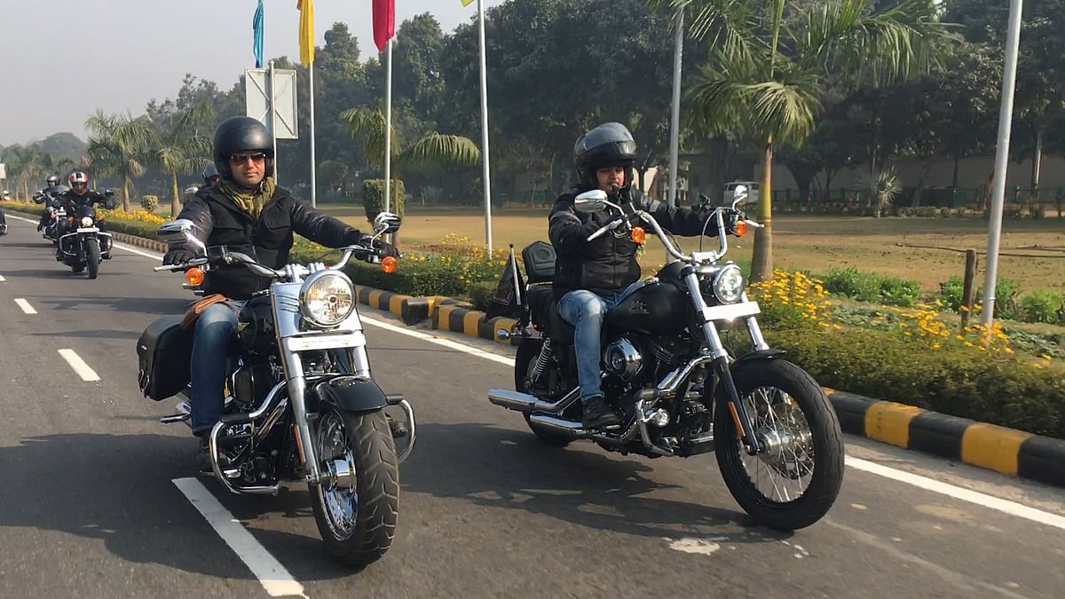 Members of Harley Davidson Owners Group.