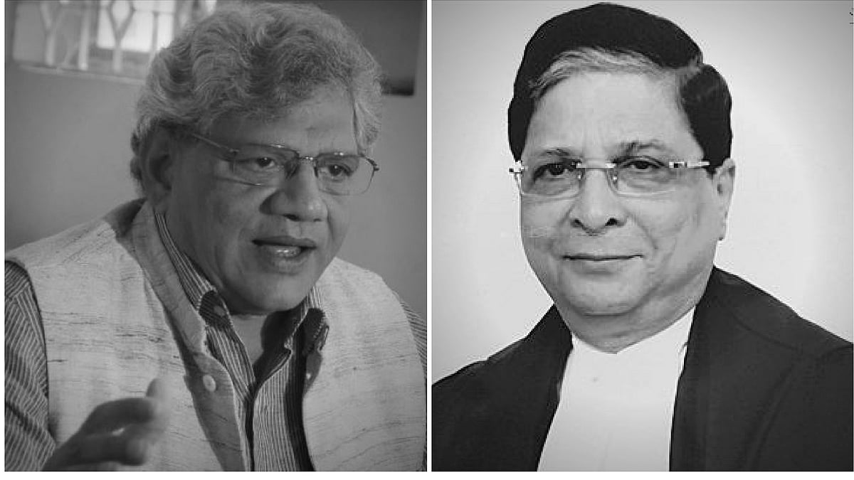 Sitaram Yechury and CJI Dipak Misra.