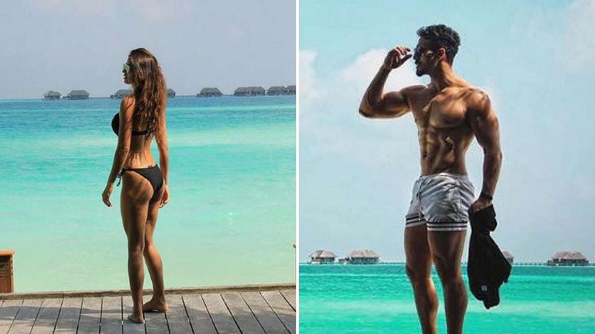 Tiger Shroff and Disha Patani enjoy some beach time. 