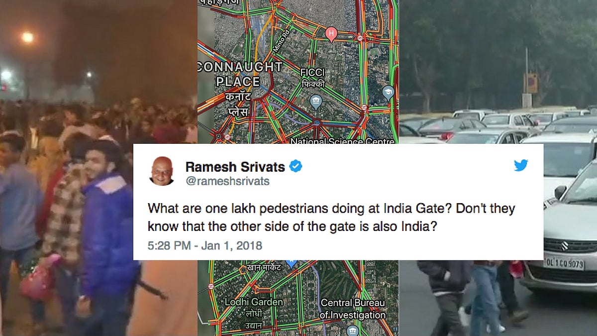 Traffic jams reported in Central and other parts of Delhi.