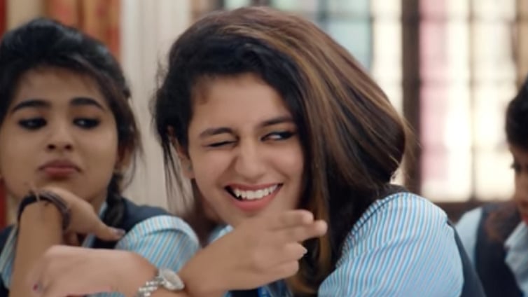 Priya Varrier in the teaser of <i>Oru Aadar Love.</i>
