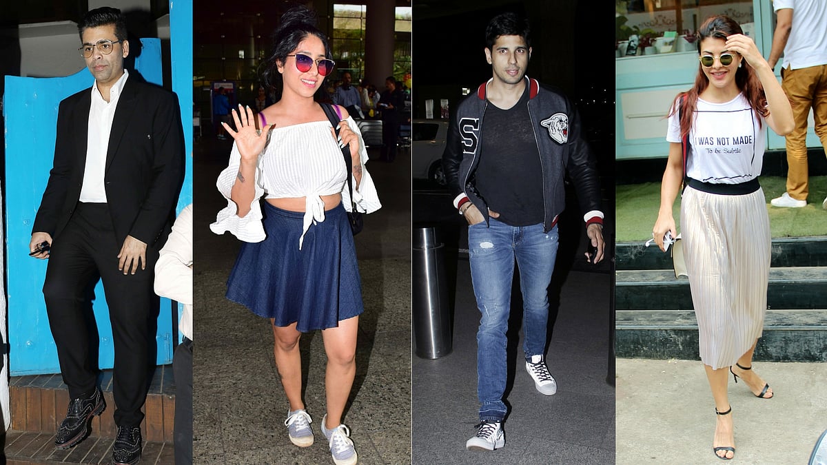 Karan Johar, Neha Bhasin, Sidharth Malhotra, and Jacqueline Fernandez spotted around the city.&nbsp;