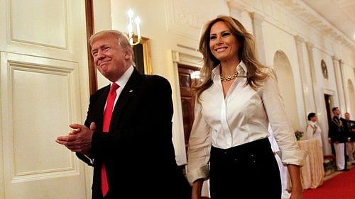 File image of President Donald Trump and First Lady, Melania Trump.