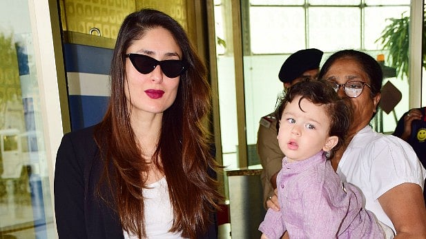 Kareena and Taimur are back from Rajasthan. 