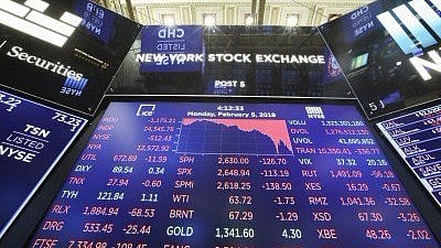 US stocks closed sharply lower on 5 February, with the Dow plummeting 4.60 percent, as the market took a heavy hit from panic sales. Image used for representational purposes.